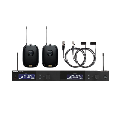 Shure SLXD24D/SLXD1/WL185 Dual Wireless Lapel Microphones  