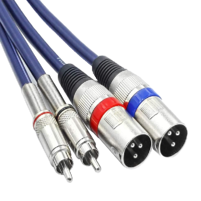 Dual RCA to XLR Male Cable