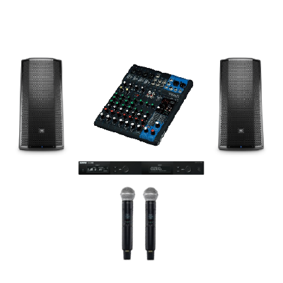 Wireless Dual Microphone & Speaker Bundle